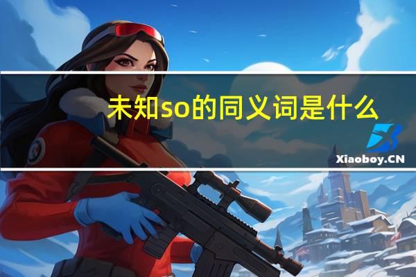 未知so的同义词是什么？