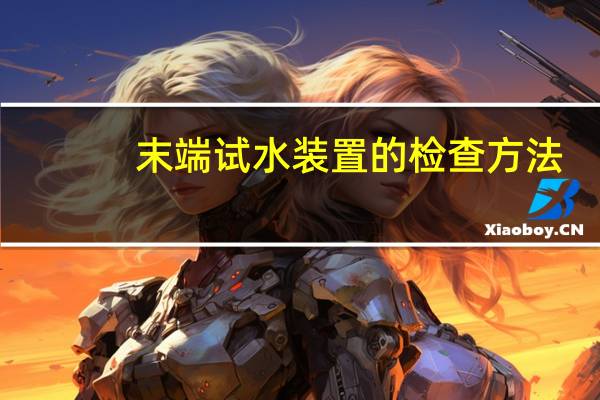 末端试水装置的检查方法