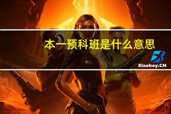 本一预科班是什么意思