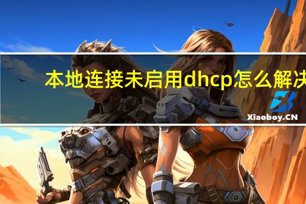 本地连接未启用dhcp怎么解决（本地连接未启用dhcp怎么解决）