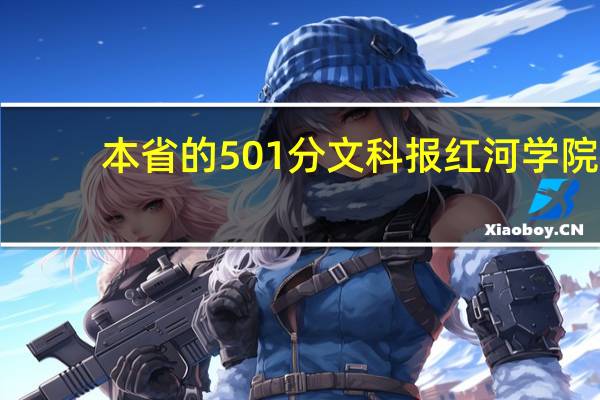 本省的501分文科报红河学院,服从能被录取吗