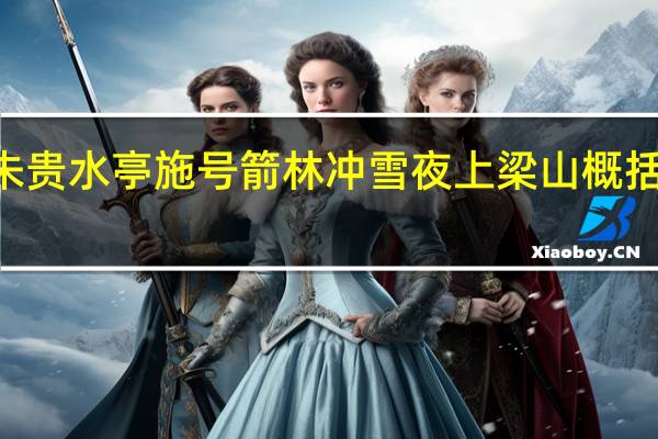 朱贵水亭施号箭林冲雪夜上梁山概括200字