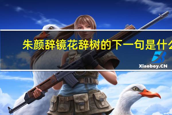朱颜辞镜花辞树的下一句是什么