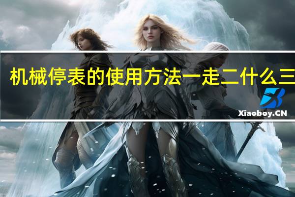机械停表的使用方法一走二什么三什么（533绝毛液使用方法是什么）