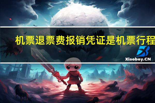 机票退票费报销凭证是机票行程单（机票退票费报销凭证）
