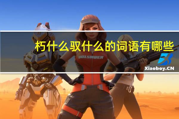 朽什么驭什么的词语有哪些?