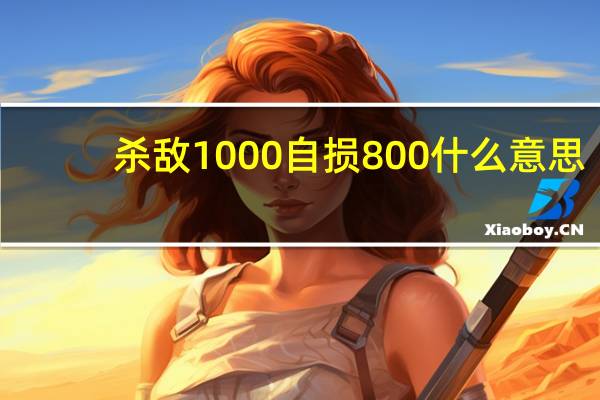 杀敌1000自损800什么意思