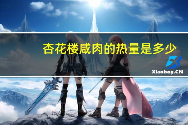 杏花楼 咸肉的热量是多少