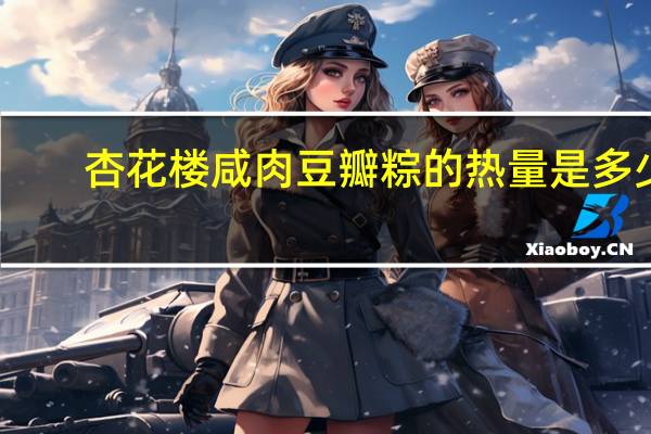 杏花楼 咸肉豆瓣粽的热量是多少