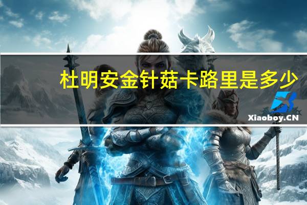 杜明安 金针菇卡路里是多少