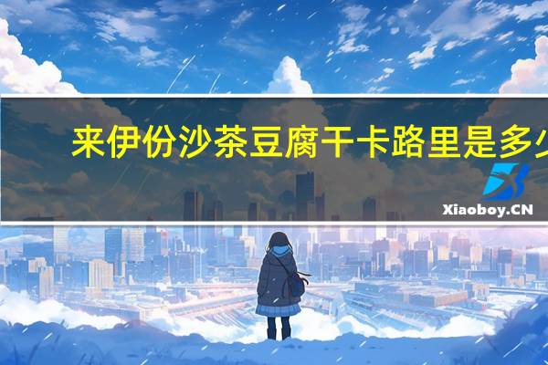 来伊份 沙茶豆腐干卡路里是多少
