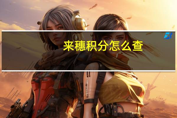 来穗积分怎么查