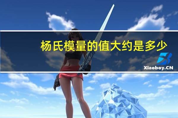 杨氏模量的值大约是多少