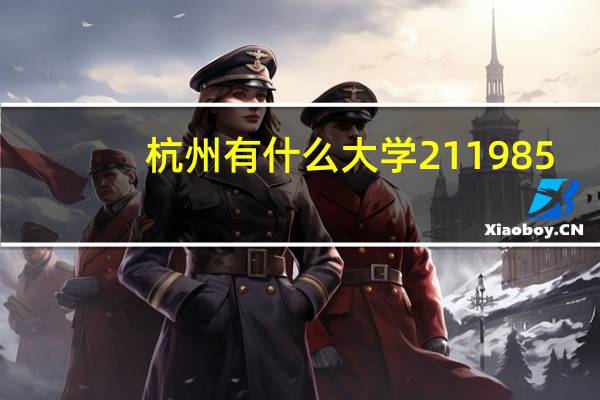 杭州有什么大学211985