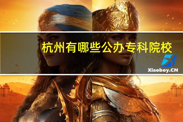 杭州有哪些公办专科院校,我要度计算机应用技术