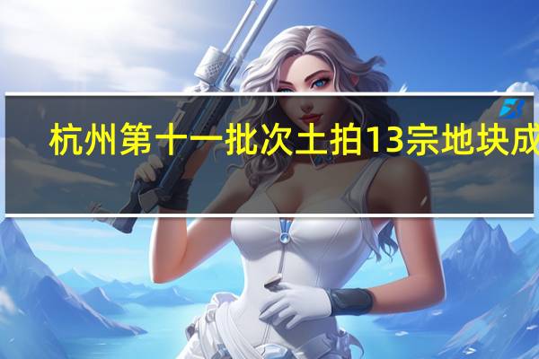 杭州第十一批次土拍13宗地块成交:总金额232.75亿元