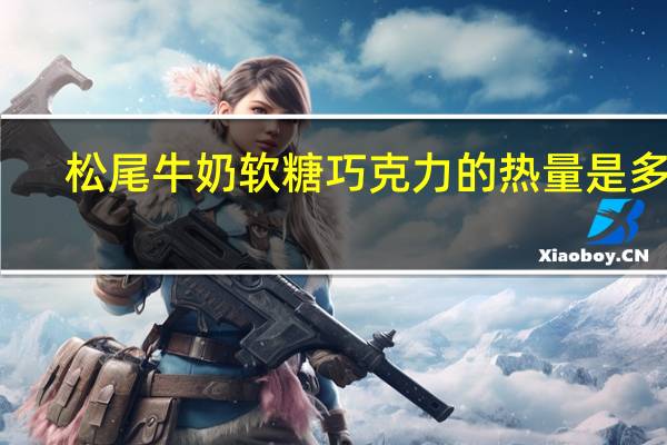 松尾 牛奶软糖巧克力的热量是多少