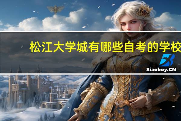 松江大学城有哪些自考的学校