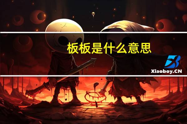 板板是什么意思