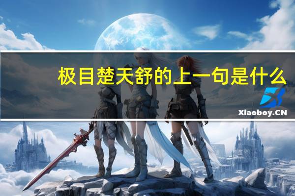 极目楚天舒的上一句是什么