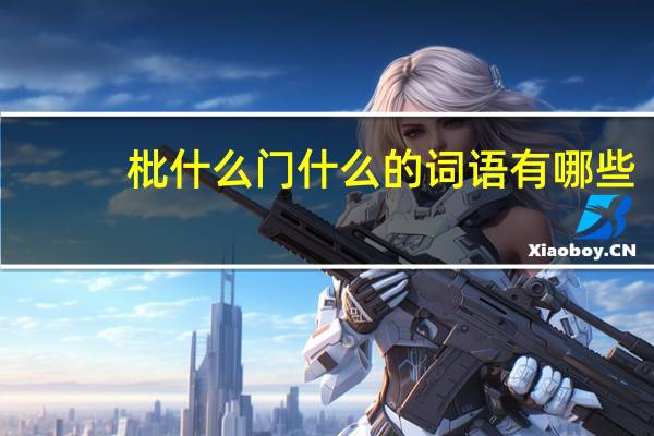 枇什么门什么的词语有哪些?