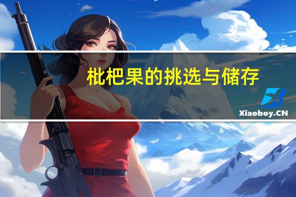 枇杷果的挑选与储存