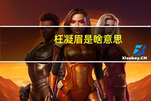 枉凝眉是啥意思