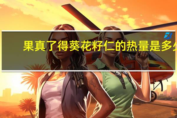果真了得 葵花籽仁的热量是多少