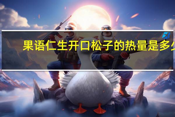 果语仁生 开口松子的热量是多少