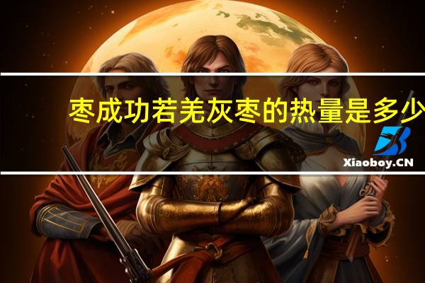 枣成功 若羌灰枣的热量是多少