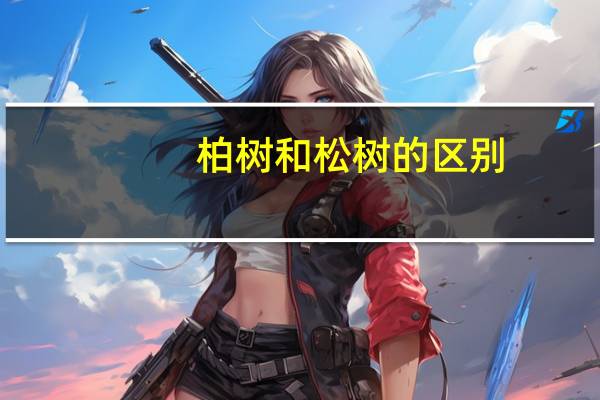柏树和松树的区别
