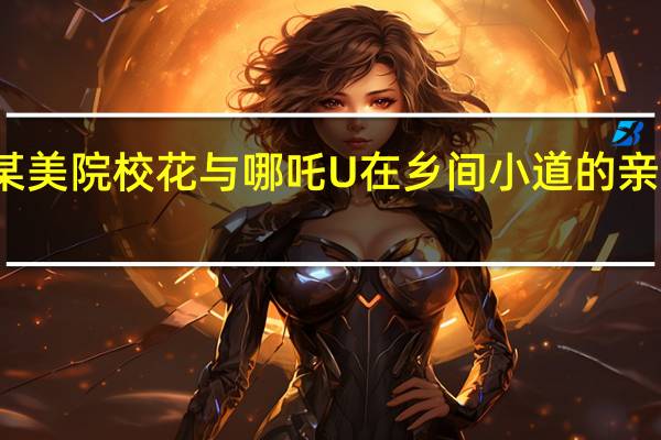 某美院校花与哪吒U在乡间小道的亲密瞬间，气质女