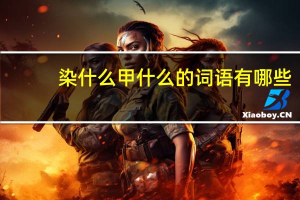 染什么甲什么的词语有哪些?
