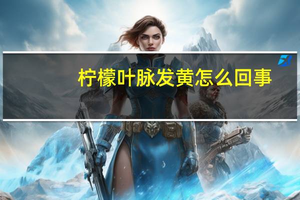 柠檬叶脉发黄怎么回事