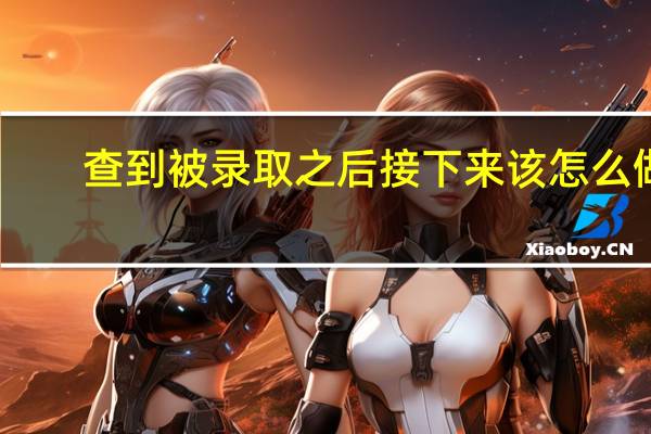 查到被录取之后接下来该怎么做