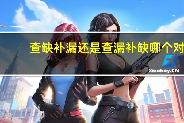 查缺补漏还是查漏补缺哪个对（查缺补漏还是查漏补缺）