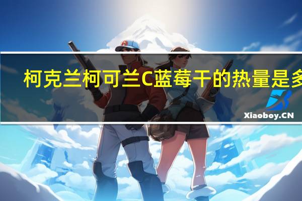 柯克兰 柯可兰 C蓝莓干的热量是多少