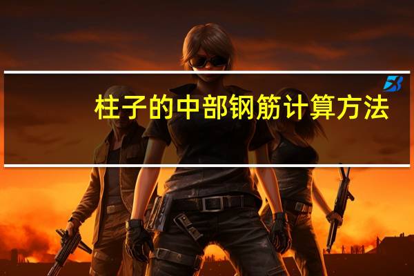 柱子的中部钢筋计算方法