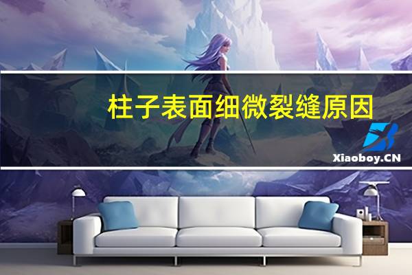 柱子表面细微裂缝原因