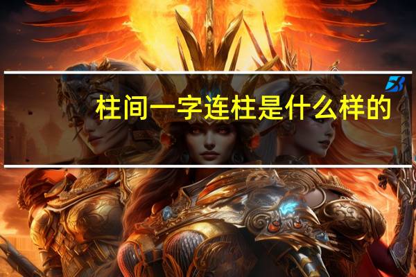 柱间一字连柱是什么样的