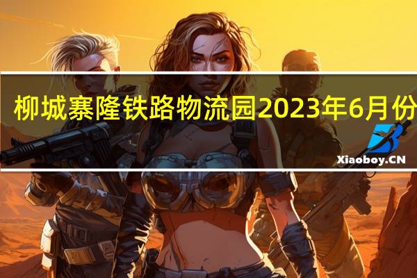 柳城寨隆铁路物流园2023年6月份情况