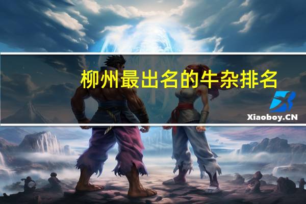 柳州最出名的牛杂排名