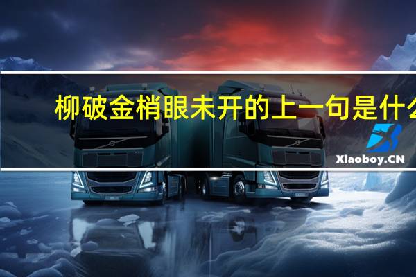 柳破金梢眼未开的上一句是什么