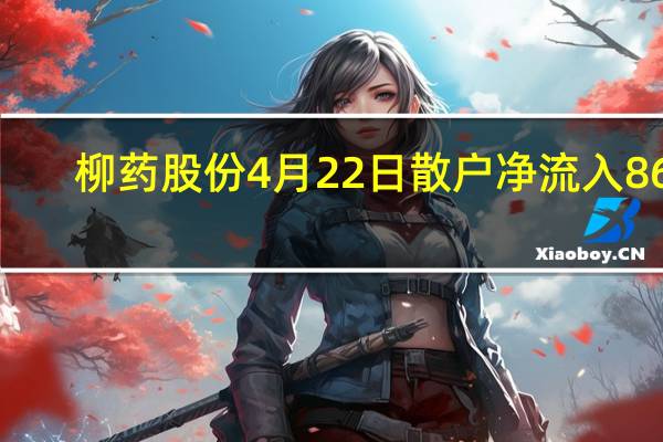 柳药股份4月22日散户净流入862.29万 收盘报14.9元