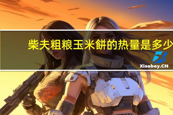 柴夫粗粮 玉米餅的热量是多少