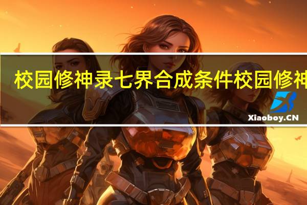 校园修神录七界合成条件 校园修神录5.6攻略