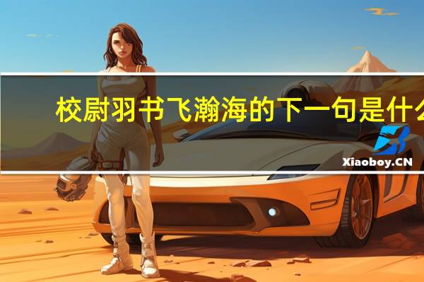 校尉羽书飞瀚海的下一句是什么