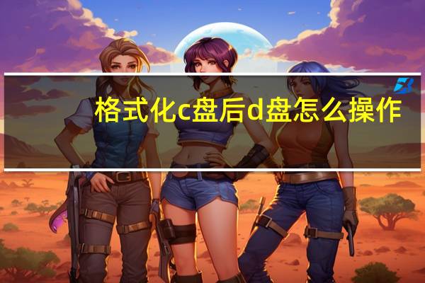 格式化c盘后d盘怎么操作（c盘可以格式化吗）