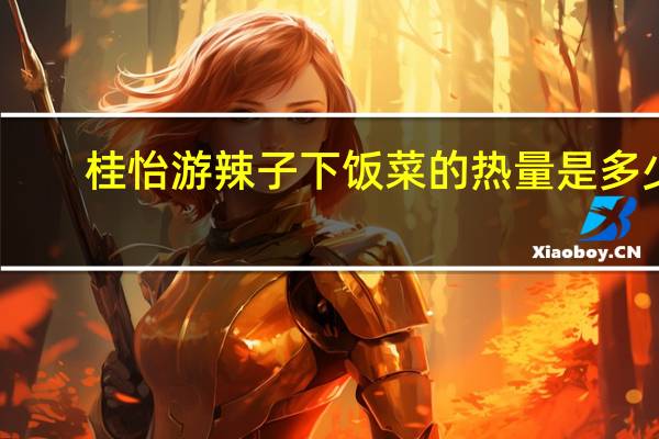 桂怡 游辣子下饭菜的热量是多少