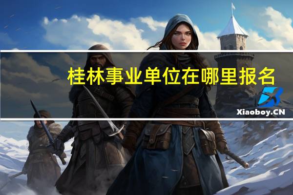桂林事业单位在哪里报名